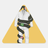 Braziliaanse Jiu Jitsu Snake Sticker (Voorkant)