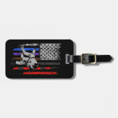 Braziliaanse Jiu Jitsu Stars & Stripes Rank BJJ Fl Bagagelabel (Voorkant horizontaal)