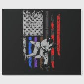 Braziliaanse Jiu Jitsu Stars & Stripes Rank BJJ Fl Cadeaupapier (Vlak)