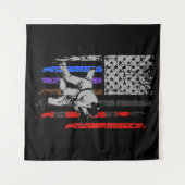Braziliaanse Jiu Jitsu Stars & Stripes Rank BJJ Fl Wandkleed (Voorkant (horizontaal))