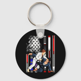 Braziliaanse Jiu Jitsu Sterren es Rang BJJ Vlag Sleutelhanger