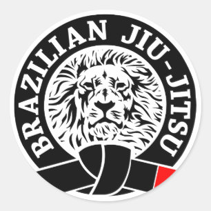 Braziliaanse Jiu-Jitsu Sticker (rond)
