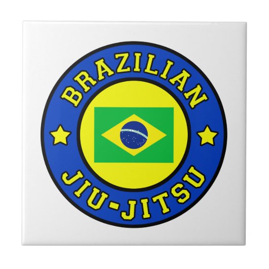 Braziliaanse Jiu Jitsu Tegeltje (Voorkant)