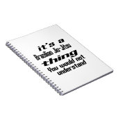 Braziliaanse Jiu-Jitsu Thing Design Notitieboek (Rechterzijde)