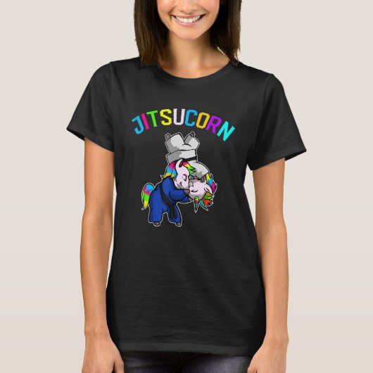 Braziliaanse Jiu Jitsu & Unicorn Braziliaanse Jiu  T-shirt (Voorkant)
