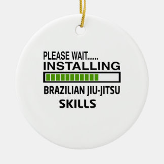 Braziliaanse Jiu-Jitsu-vaardigheden installeren Keramisch Ornament