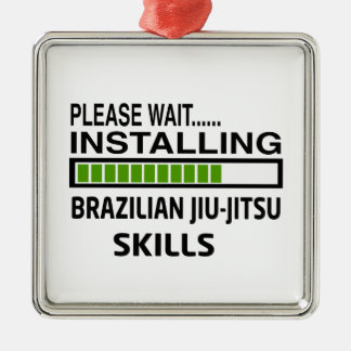 Braziliaanse Jiu-Jitsu-vaardigheden installeren Metalen Ornament