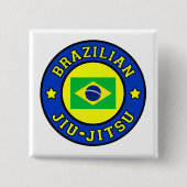 Braziliaanse Jiu Jitsu Vierkante Button 5,1 Cm (Voorkant)