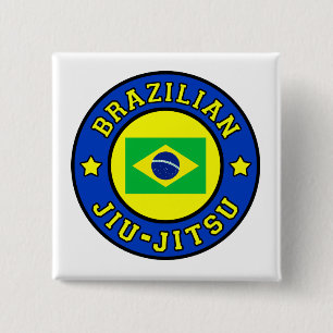 Braziliaanse Jiu Jitsu Vierkante Button 5,1 Cm