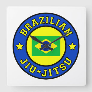 Braziliaanse Jiu Jitsu Vierkante Klok