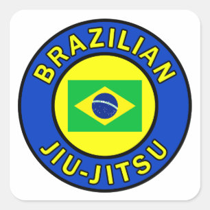 Braziliaanse Jiu Jitsu Vierkante Sticker