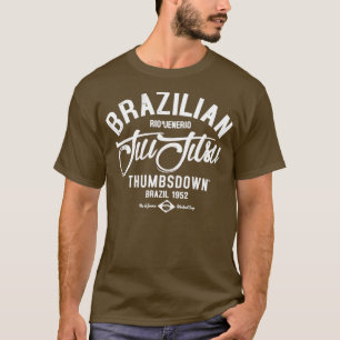 Braziliaanse Jiu Jitsu witte tekst T-shirt