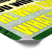 Braziliaanse Jiu Jitsu "Zie het onzichtbare" Poste Poster (Hoek)