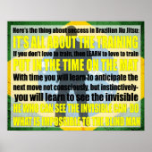 Braziliaanse Jiu Jitsu "Zie het onzichtbare" Poste Poster (Voorkant)