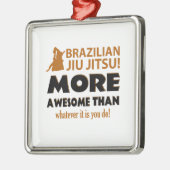 Braziliaanse Jiu Jutsu Martistial arts cadeauartik Metalen Ornament (Links)