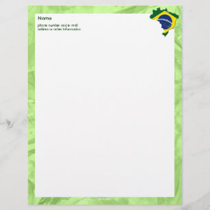 Braziliaanse kaart briefhoofd