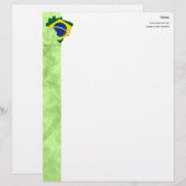 Braziliaanse kaart briefhoofd ontwerp (Voorkant / Achterkant)
