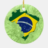 Braziliaanse kaart keramisch ornament (Achterkant)