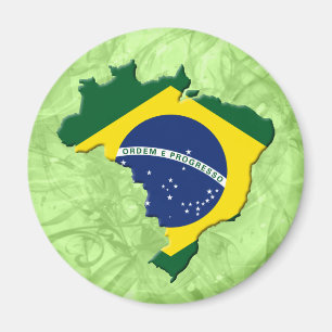 Braziliaanse kaart magneet