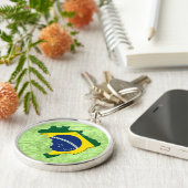 Braziliaanse kaart sleutelhanger (Zijkant)