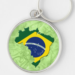Braziliaanse kaart sleutelhanger
