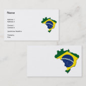 Braziliaanse kaart visitekaartje (Voorkant / Achterkant)