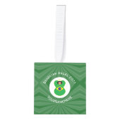 Braziliaanse kerst engel vlag gepersonaliseerd decoratie (Voorkant)