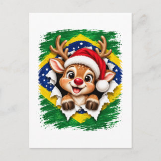 Braziliaanse Kerst Rendier Briefkaart