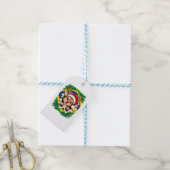 Braziliaanse Kerst Rendier Cadeaulabel (Met Touw)