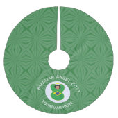 Braziliaanse Kerstengel Vlag Persoonlijk Kerstboom Rok (Voorkant)