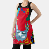 Braziliaanse kip schilderij op All-Over Print Scho Schort (Insitu)