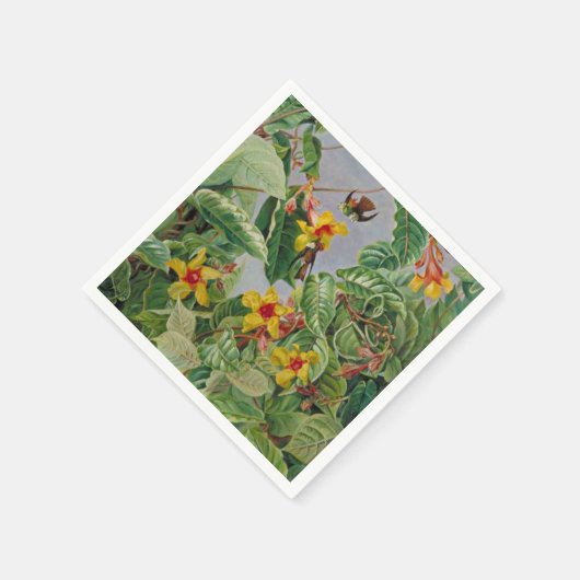 Braziliaanse Klimstruik en Kolibries Servet (Hoek)