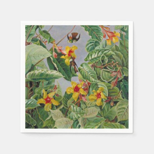 Braziliaanse klimwand en vogelstand servet (Voorkant)