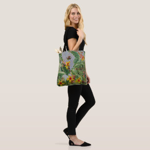 Braziliaanse klimwand en vogelstand tote bag