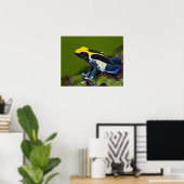 Braziliaanse kobalt Dart Frog, Dendrobates Poster (Thuiskantoor)