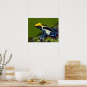 Braziliaanse kobalt Dart Frog, Dendrobates Poster (Keuken)