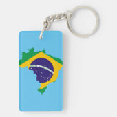 Braziliaanse landenvlag sleutelhanger (achterkant)