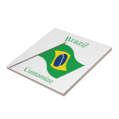 Braziliaanse Landenvlag Thunder_Cove Tegeltje (Zijkant)