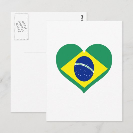 Braziliaanse liefde briefkaart (Voorkant / Achterkant)
