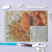 Braziliaanse meloensevruchten uit de  zaadcatalogu tissuepapier (Craft)