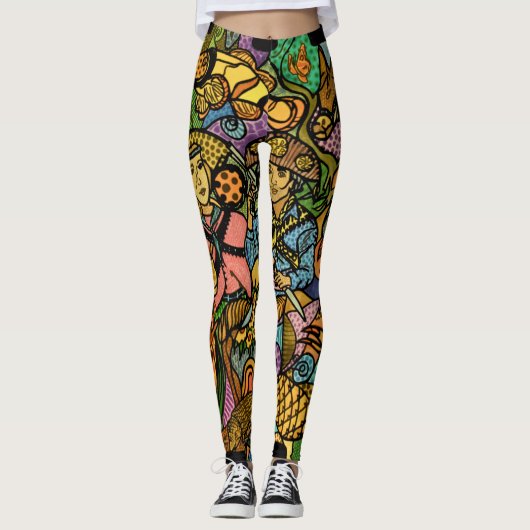 Braziliaanse Mix 02 Leggings (Voorkant)
