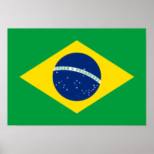 Braziliaanse nationale vlag poster