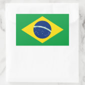 Braziliaanse nationale vlag rechthoekige sticker (Tas)