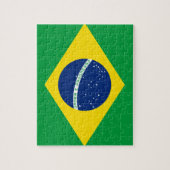 Braziliaanse Nationale Wereldvlag Legpuzzel (Verticaal)