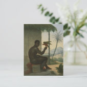 Braziliaanse neger met tropische vogel briefkaart (Staand voorkant)