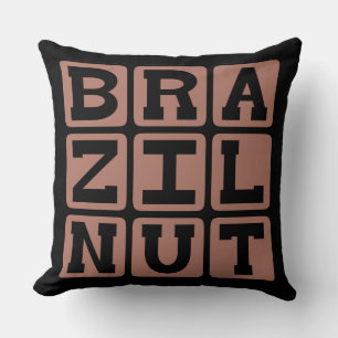 Braziliaanse noot, peulvrucht kussen