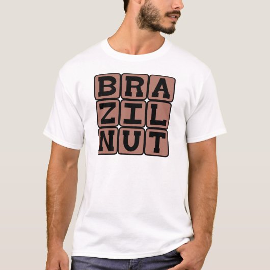 Braziliaanse noot, peulvrucht t-shirt (Voorkant)