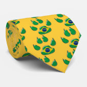 Braziliaanse patriottische hond stropdas (Opgerold)