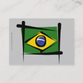 Braziliaanse penseelvlag visitekaartje (Achterkant)
