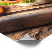 Braziliaanse Picanha Burger Poster (Hoek)